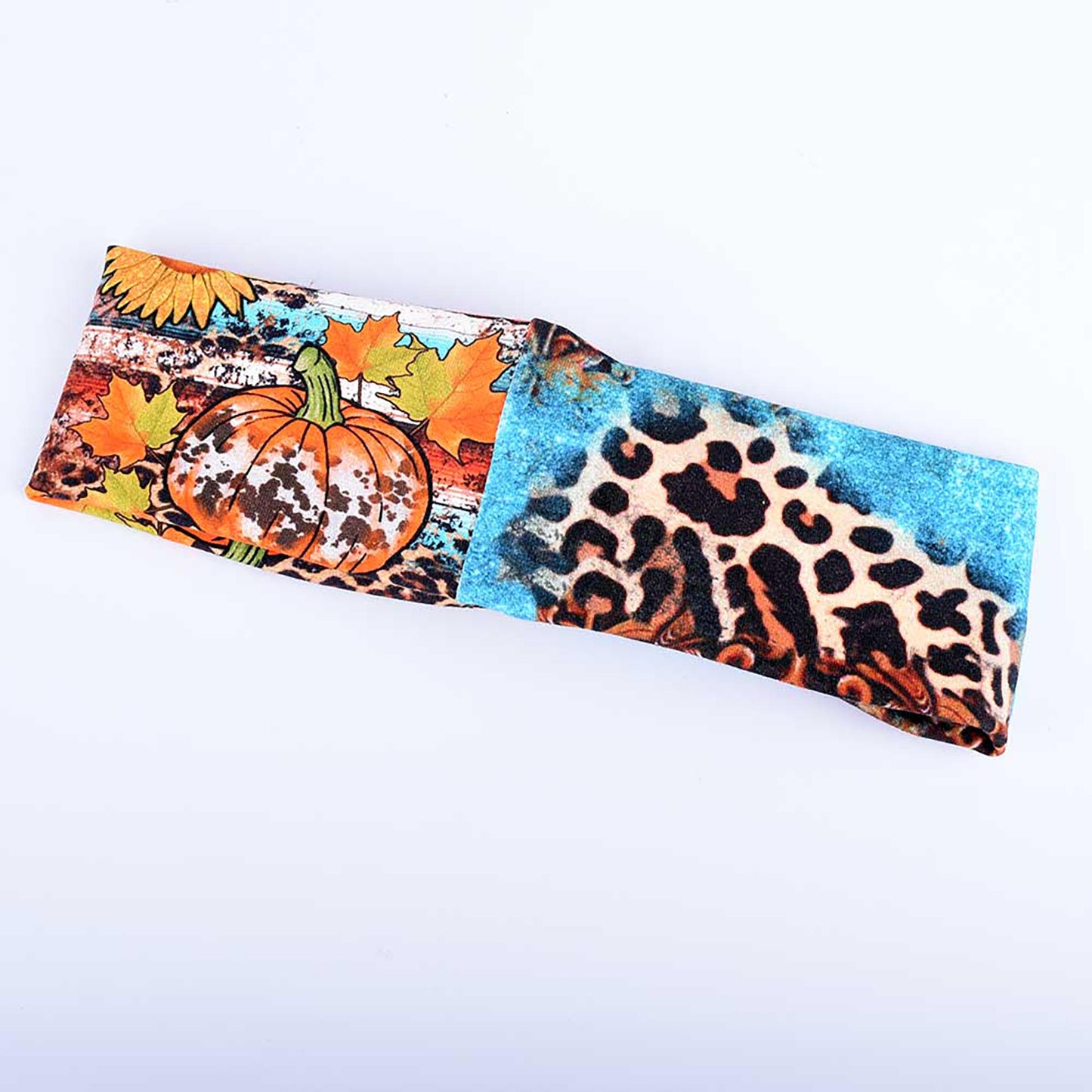 Pumpkins Sunflowers Twist Headband