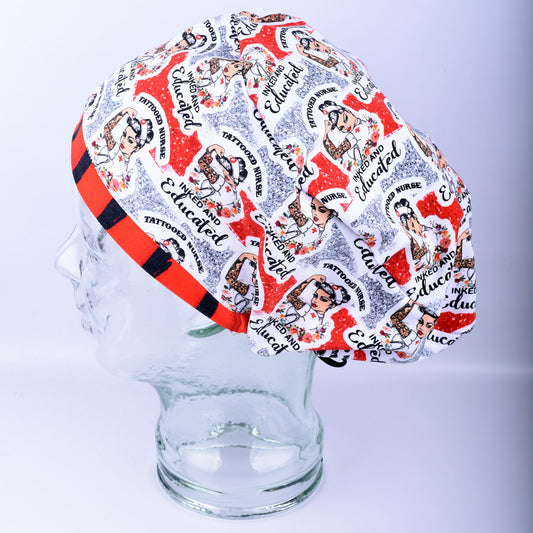 Tattoo Nurse Scrub Cap