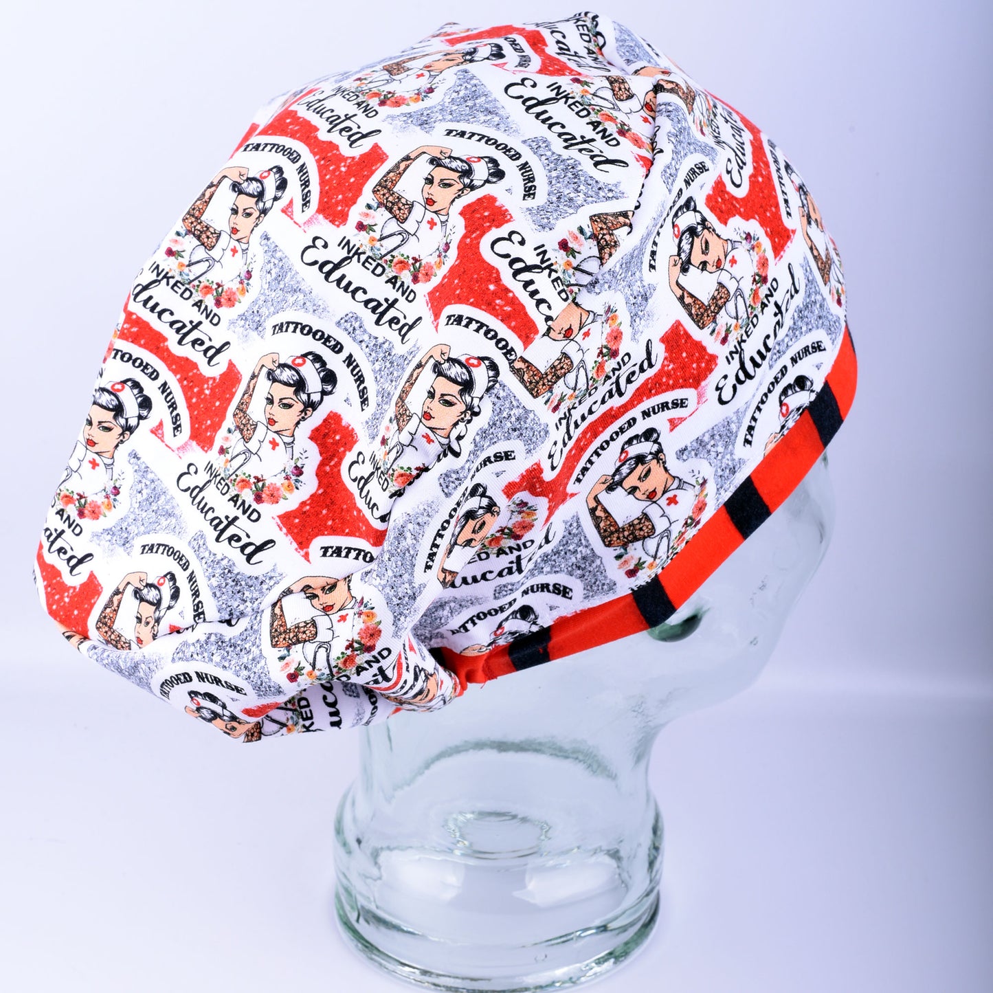 Tattoo Nurse Scrub Cap