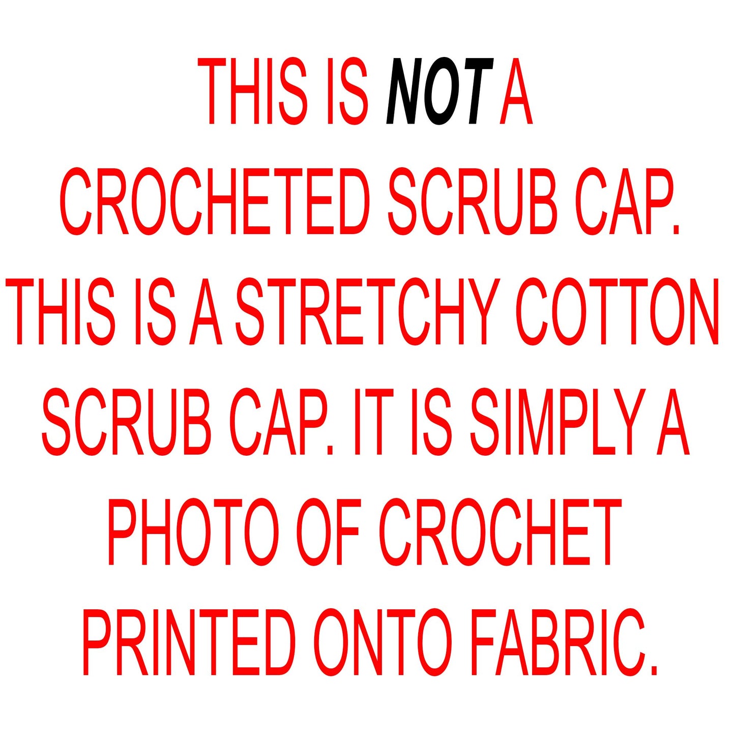 Crochet Roses Scrub Cap