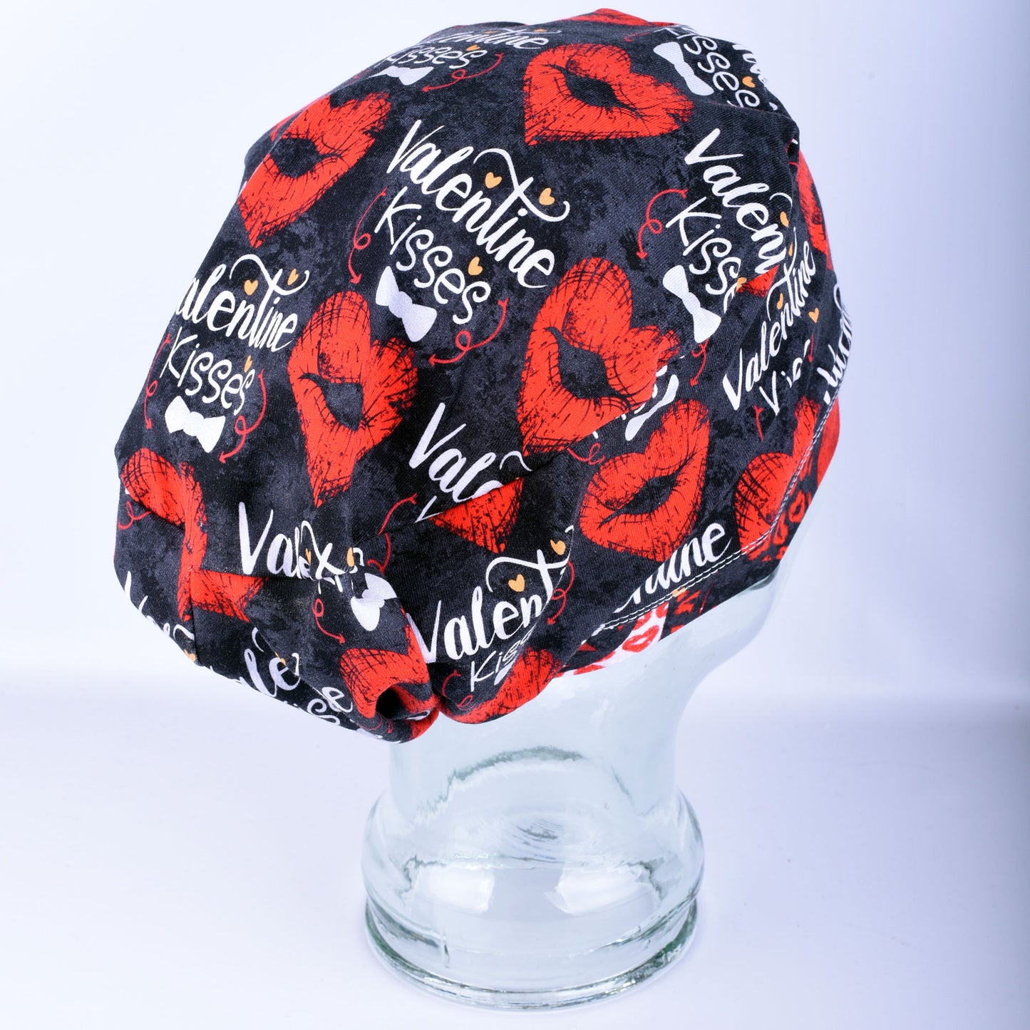 Valentine Kiss Scrub Cap