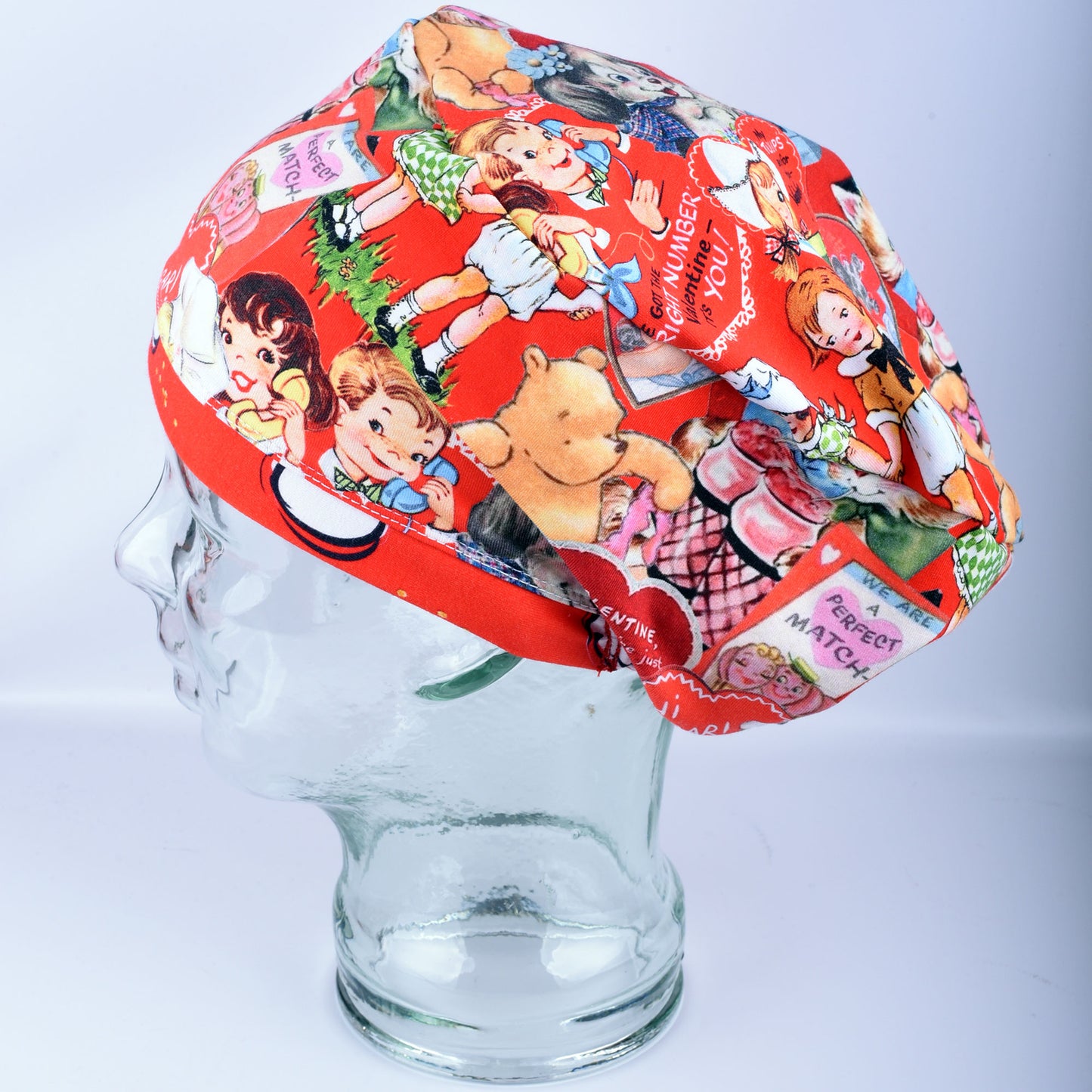 Vintage Valentine Scrub Cap