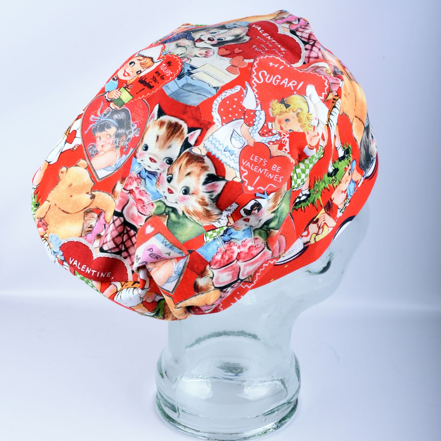 Vintage Valentine Scrub Cap