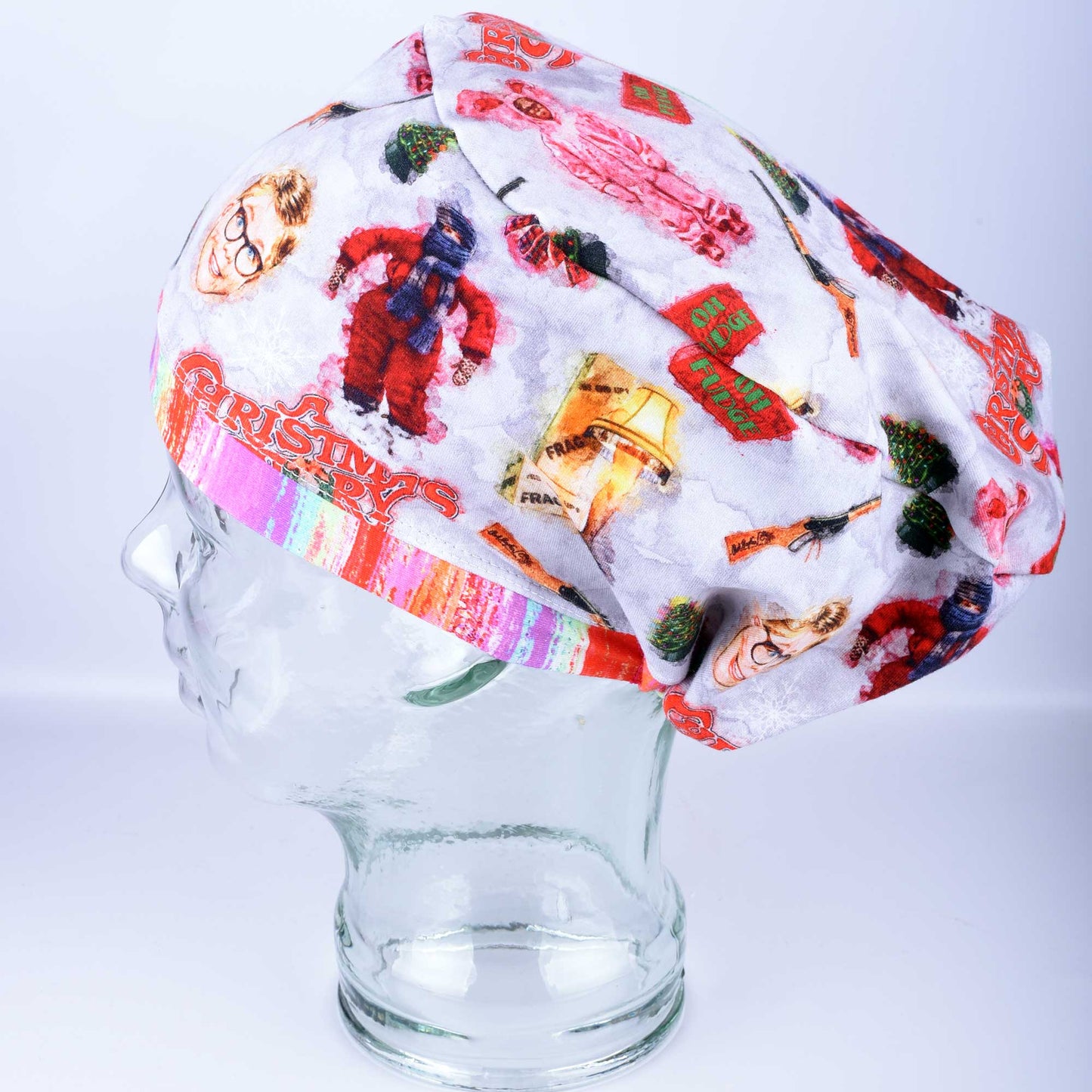 Watercolor Christmas Scrub Cap