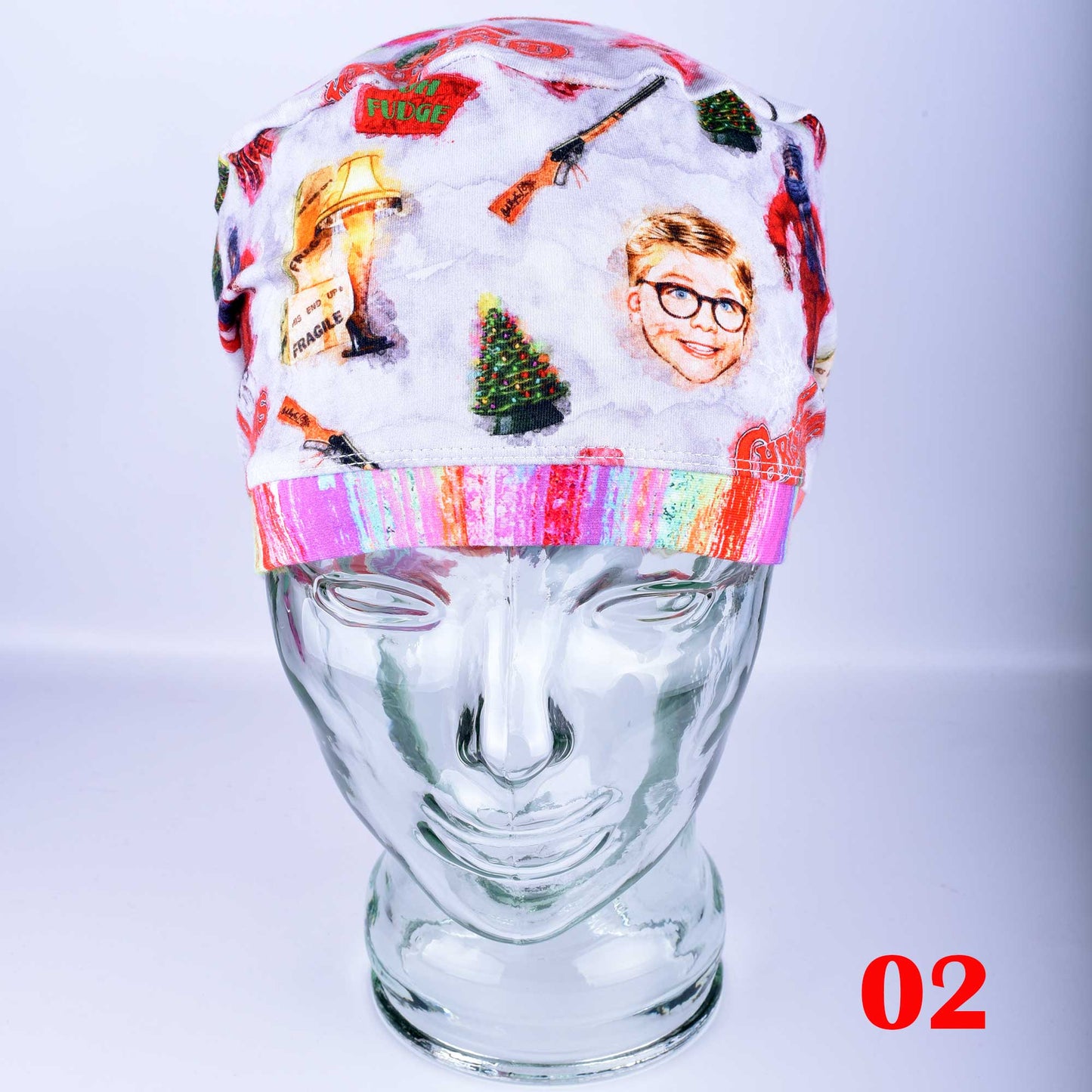 Watercolor Christmas Scrub Cap