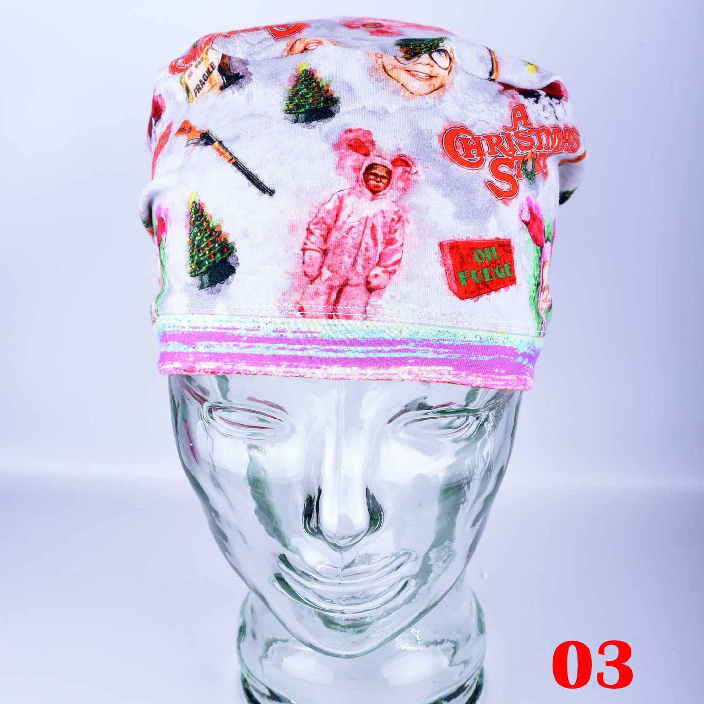 Watercolor Christmas Scrub Cap