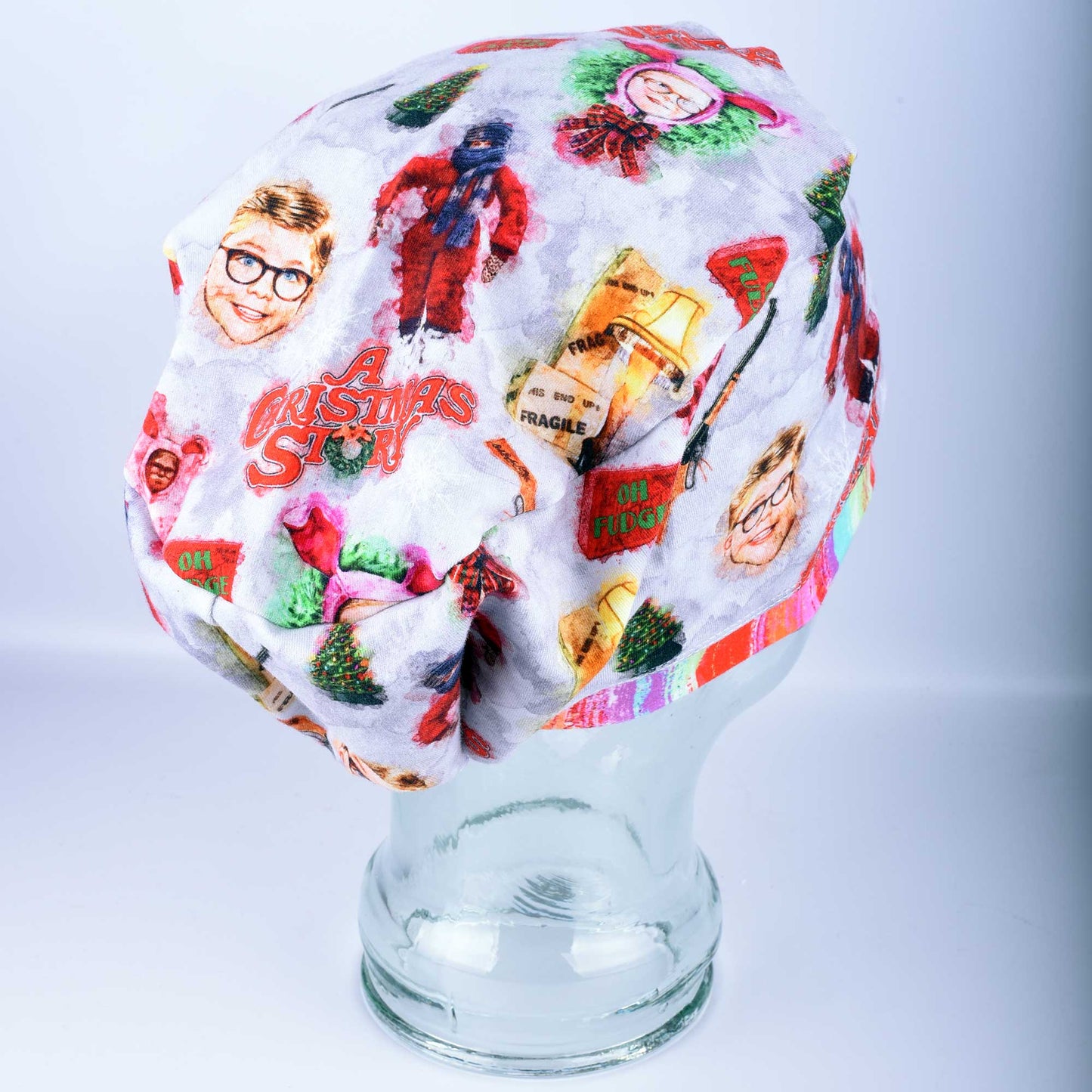 Watercolor Christmas Scrub Cap