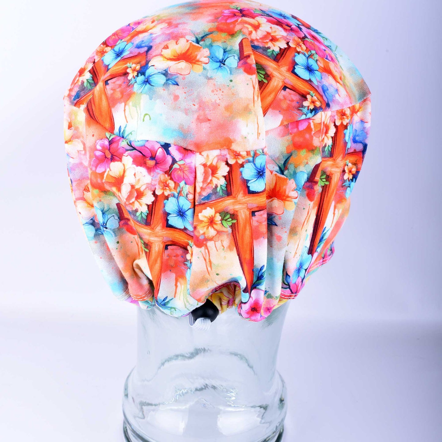 Watercolor Cross Scrub Cap