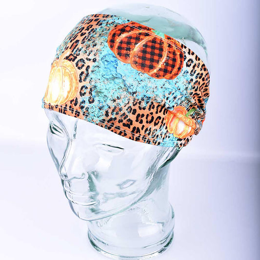 Western Pumpkins Wide Headband