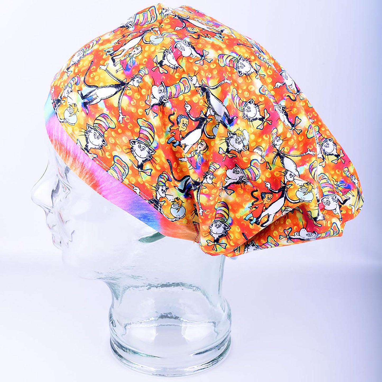 Whimsical Cat Scrub Cap