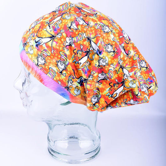 Whimsical Cat Scrub Cap