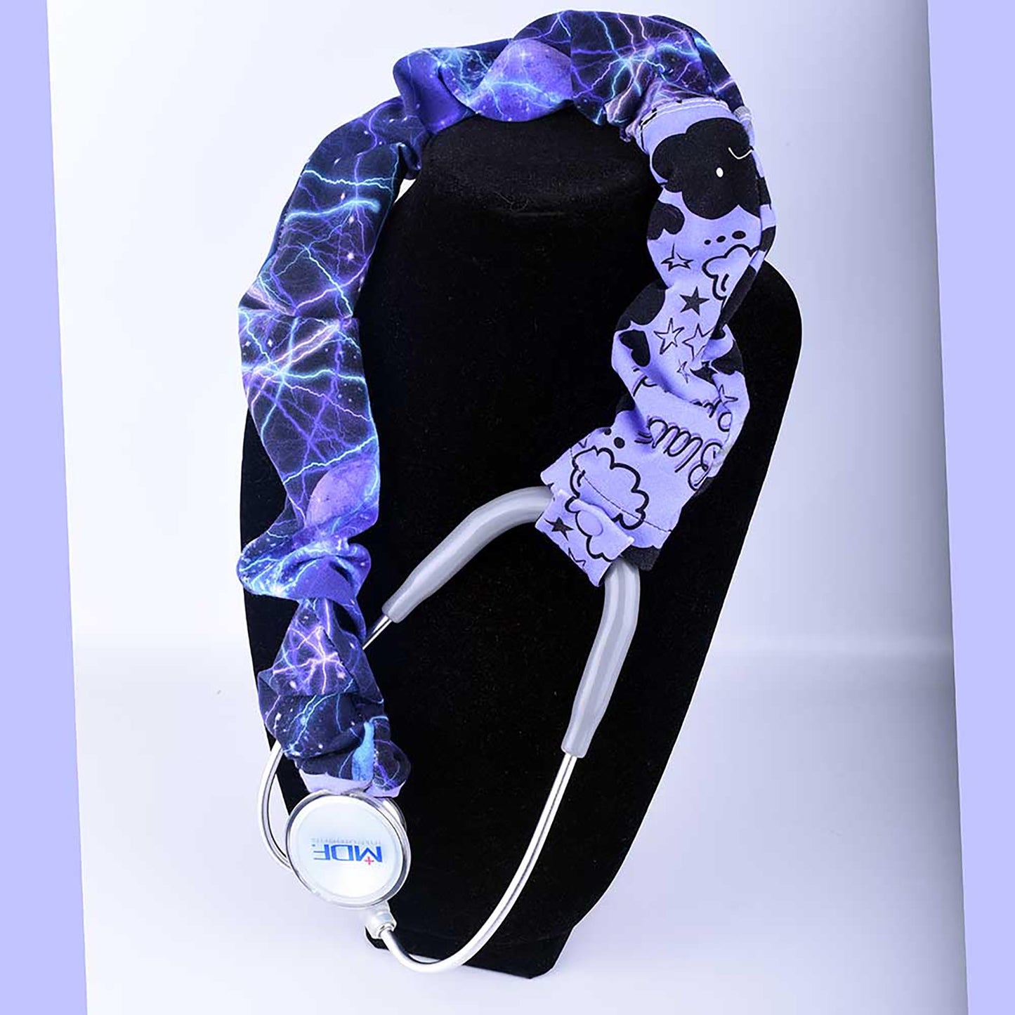 Black Cloud Wide Stethoscope Cover