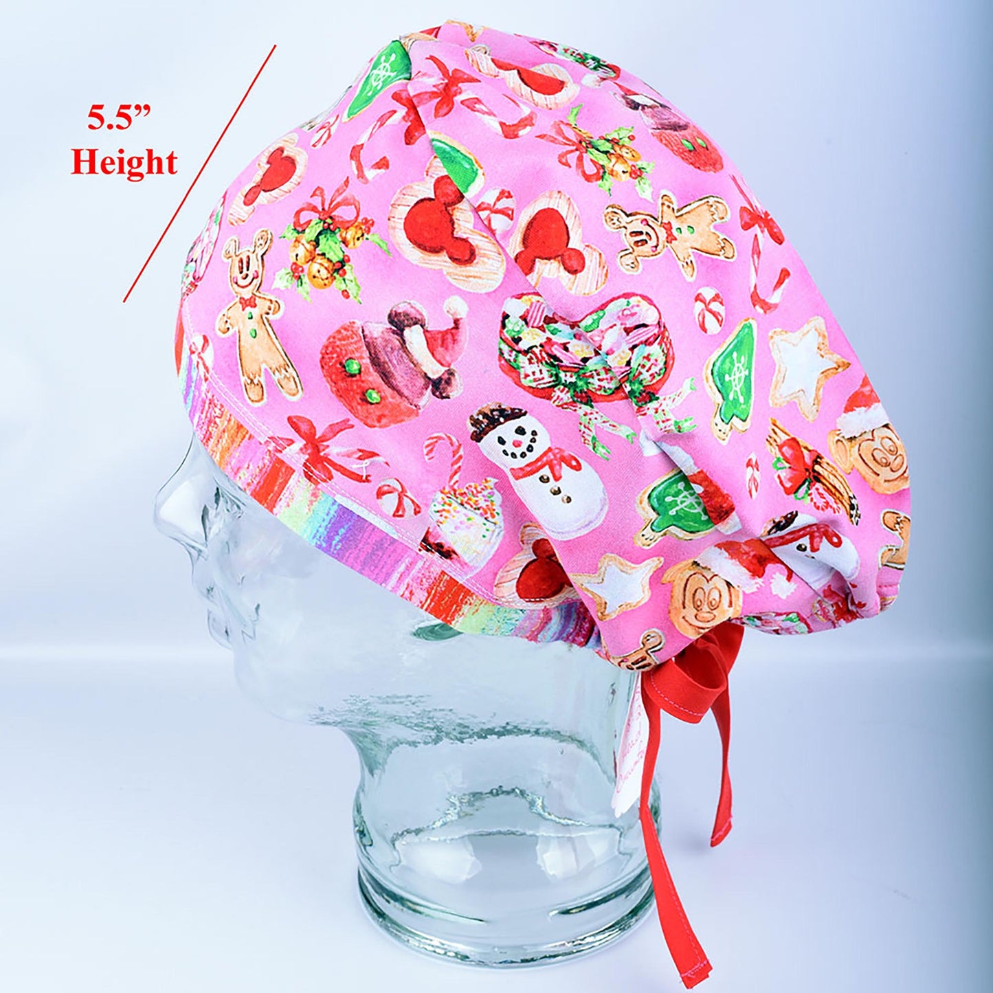 Xmas Snacks Tie Back Scrub Cap