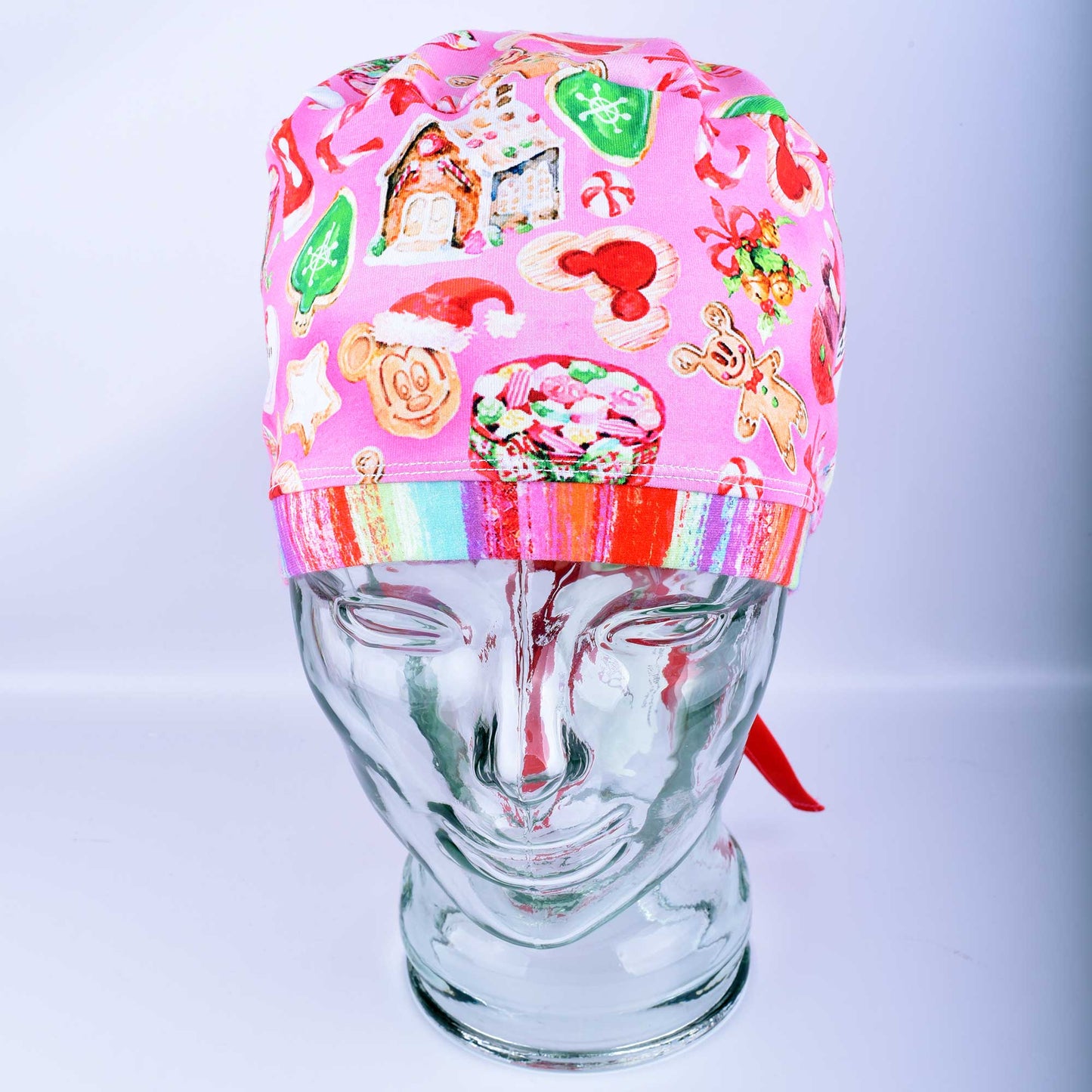 Xmas Snacks Tie Back Scrub Cap
