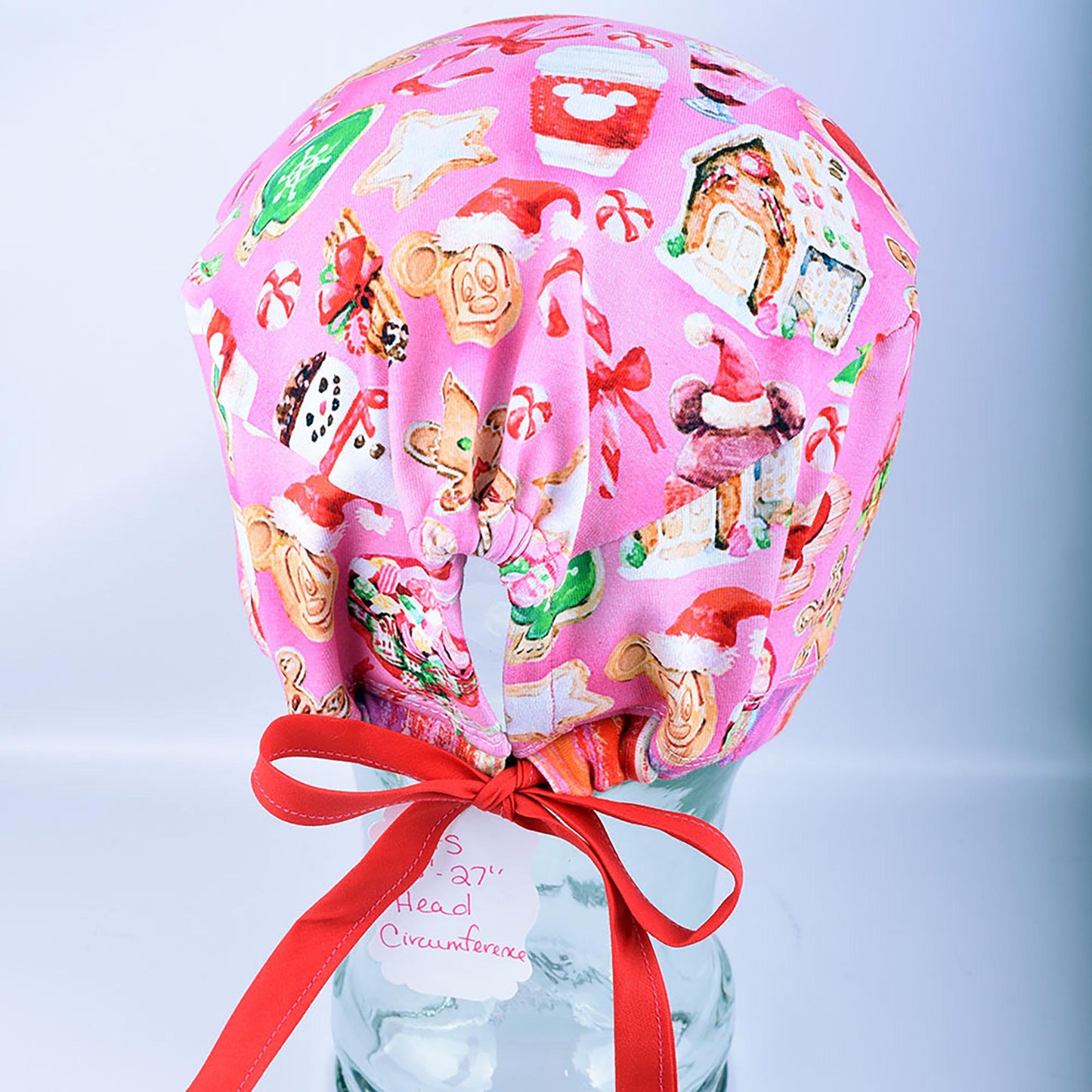 Xmas Snacks Tie Back Scrub Cap