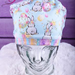 Stretchy-Full-Coverage-Scrub-Cap-Blue-Easter-Bunnies