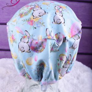 Stretchy-Full-Coverage-Scrub-Cap-Blue-Easter-Bunnies