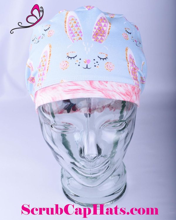 Full Coverage Bunny Ears Scrub Cap