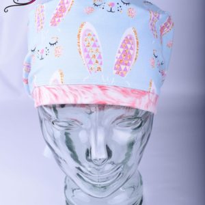 Full Coverage Bunny Ears Scrub Cap