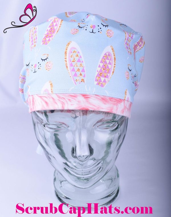 Full Coverage Bunny Ears Scrub Cap