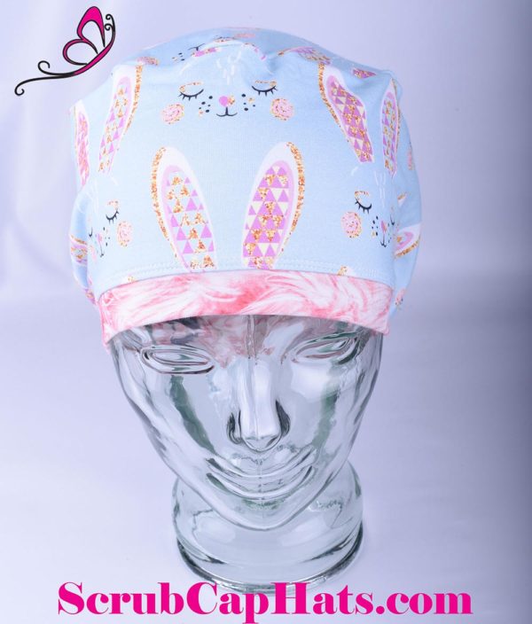 Full Coverage Bunny Ears Scrub Cap