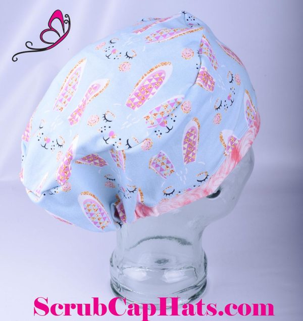 Full Coverage Bunny Ears Scrub Cap