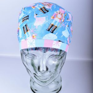 Stretchy-Full-Coverage-Scrub-Cap-Blue-Nutcracker