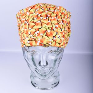 Stretchy-Full-Coverage-Scrub-Cap-Candy-Corn