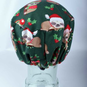 Stretchy-Full-Coverage-Scrub-Cap-Christmas-Sloth