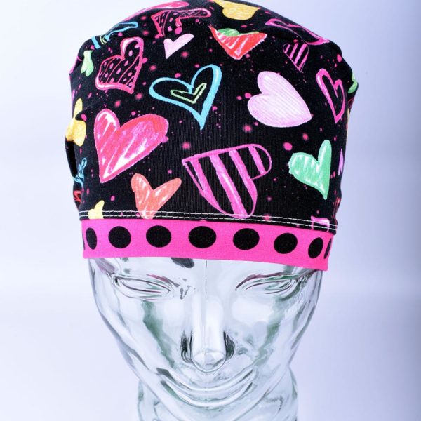 Stretchy-Full-Coverage-Scrub-Cap-Crayon-Hearts