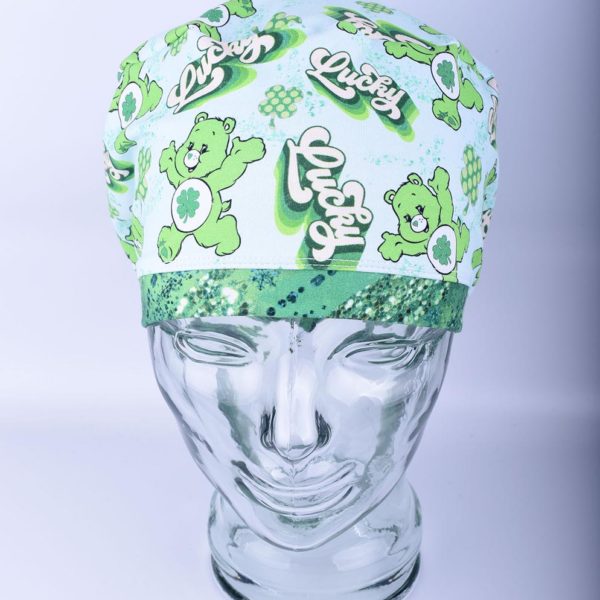 Stretchy-Full-Coverage-Scrub-Cap-Lucky-St-Patrick