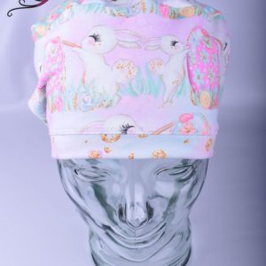 Stretchy-Full-Coverage-Scrub-Cap-Pastel-Easter-Bunnies