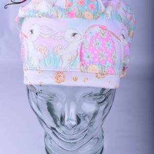 Stretchy-Full-Coverage-Scrub-Cap-Pastel-Easter-Bunnies