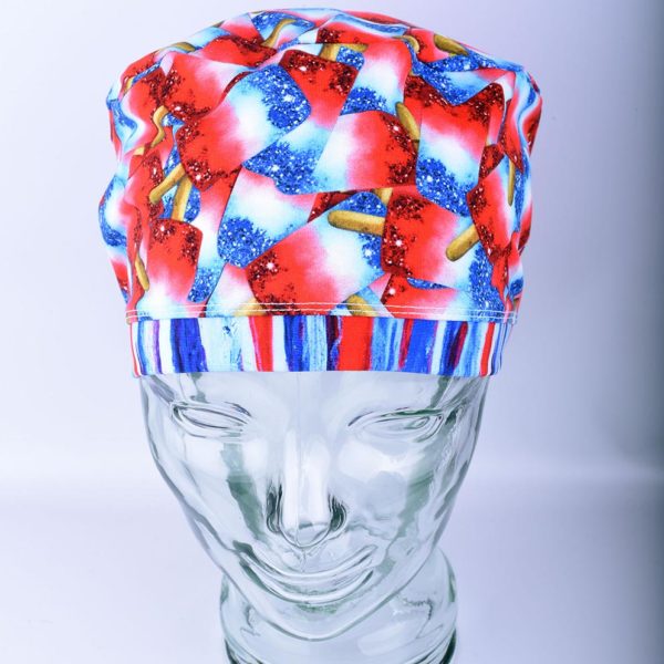 Stretchy-Full-Coverage-Scrub-Cap-Patriotic-Glitter-Popsicles