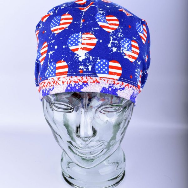 Stretchy-Full-Coverage-Scrub-Cap-Patriotic-Heart-Flag