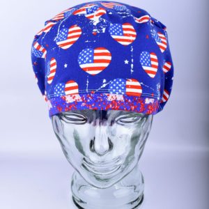 Stretchy-Full-Coverage-Scrub-Cap-Patriotic-Heart-Flag