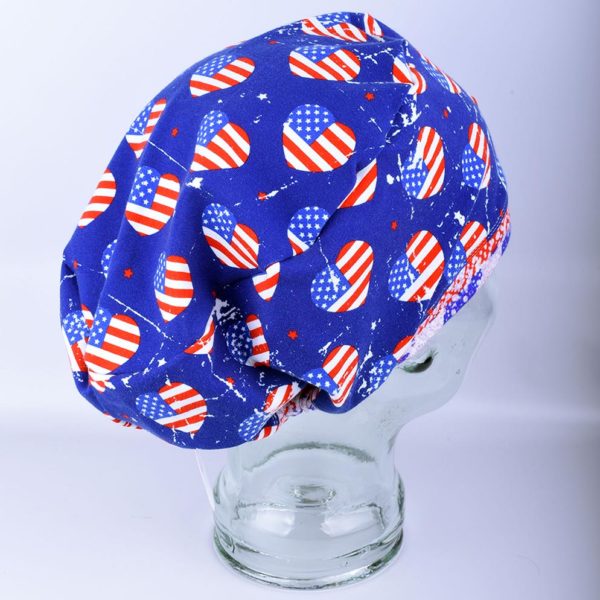 Stretchy-Full-Coverage-Scrub-Cap-Patriotic-Heart-Flag