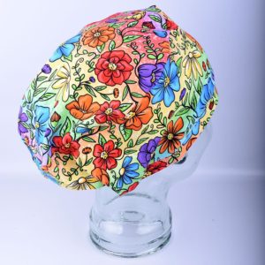 Stretchy-Full-Coverage-Scrub-Cap-Rainbow-Floral