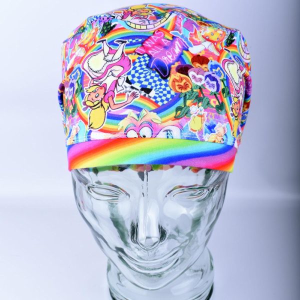 Stretchy-Full-Coverage-Scrub-Cap-Rainbow-Party