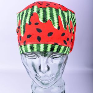 Stretchy-Full-Coverage-Scrub-Cap-Watermelon-Drip