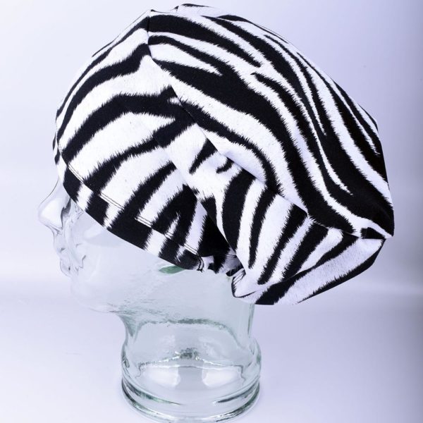 Stretchy-Full-Coverage-Scrub-Cap-Zebra