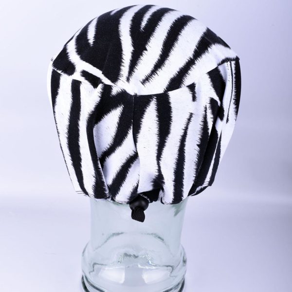 Stretchy-Full-Coverage-Scrub-Cap-Zebra