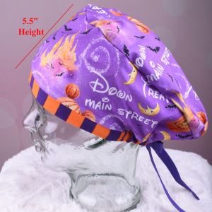 Stretchy Tie Back Scrub Cap Trick or Treat