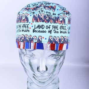 Stretchy-Tie-Back-Scrub-Cap-Patriotic-America