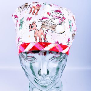 Stretchy-Full-Coverage-Scrub-Cap-Pink-Snowgirl