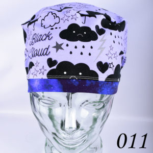 Stretchy-Full-Coverage-Scrub-Cap-Black-Cloud-Purple