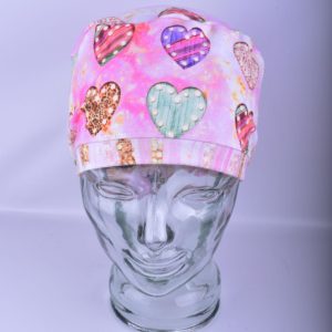 Stretchy-Full-Coverage-Scrub-Cap-Glamour-Hearts