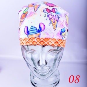 Stretchy Full Coverage Scrub Cap Ice Cream Cones