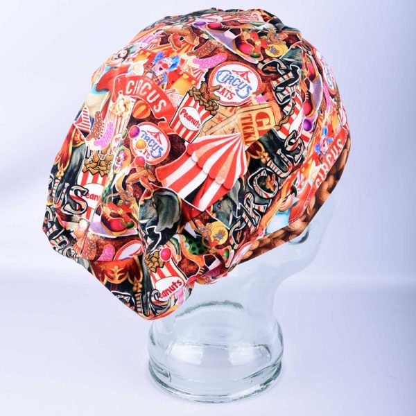 Stretchy-Full-Coverage-Scrub-Cap-Vintage-Circus